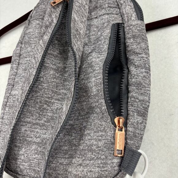 Adidas Convertible Crossbody Backpack Sling Bag Gray Zip Pockets - Picture 3 of 11